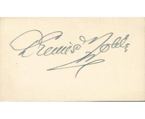 Dennis Noble signature piece. British baritone he appeared in opera, oratorio, musical comedy and song, from the First World 