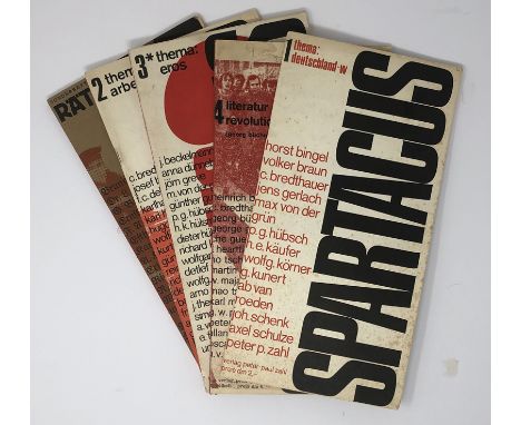 Spartacus. Zeitschrift für lesbare Literatur. Herausgegebn von Peter-Paul Zahl. Hefte 1-4 und Sonderheft (alles). Mit zahlrei