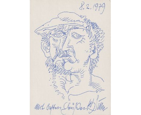 Bildende Künstler. 38 meist handschriftliche Briefe und Karten mit Unterschrift. Teilweise mit den Umschlägen. 1969-1995.Meis