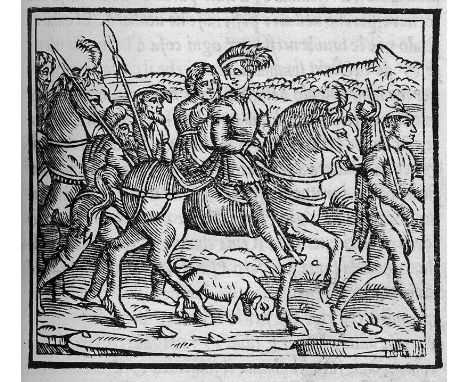 Boccaccio, Giovanni. Il Decamerone. Di nuovo emendato, secondo gli antichi essemplari. 453 num. Bl., 11 nn. Bl. Mit Holzschni