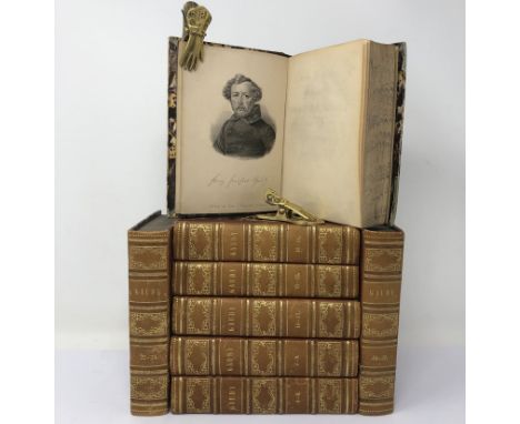 Gaudy, Franz. Sämmtliche Werke. Herausgegeben von Arthur Müller. 24 Teile in 8 Bänden. Mit Stahlstich-Portrait. 15 x 11 cm. H