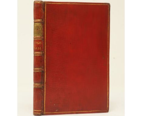 Eutropius. De gestis Romanorum libri decem. 1, 68 num., 1 Bl. Mit Holzschnitt-Druckermarke auf dem Titel. 16 x 10 cm. Rotes M