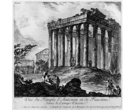-- Sehr sauberes Exemplar - auf besonders starkem Büttenpapier-- Barbault, (Jean). Les plus beaux monuments de Rome acienne. 