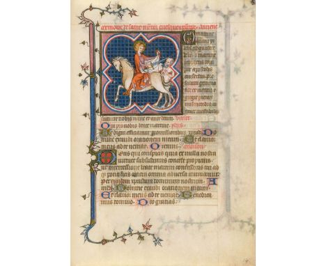 Die Savoy Hours. Ms. 390 der Beineke Rare Book &amp; Manuscript Library der Yale University in New Haven. 20,5 x 15 cm. Übera