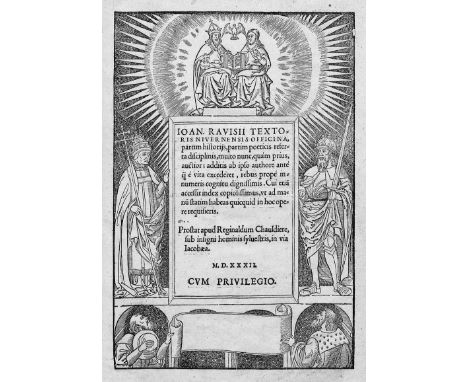 Ravisius Textor, Ioannes (d. i. Jean Tixier de Ravisi de Nevers). Officina, partim historiis, partim poeticis referta discipl