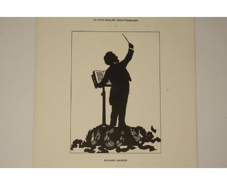 -- MUSIK UND THEATER-- Böhler, Otto. Schattenbilder. (Herausgegeben von Max Hayek). 4 Bl. und 20 Tafeln mit Musiker-Portraits