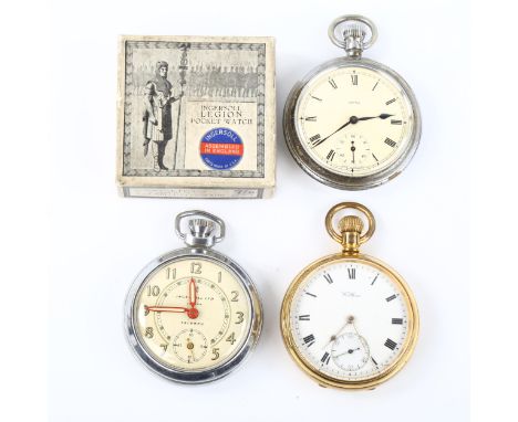 3 Vintage pocket watches, including gold plated Waltham, Smiths etc (3) 