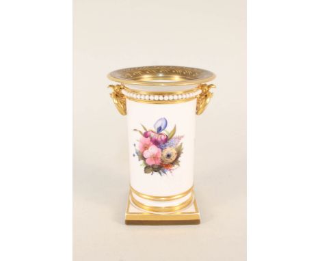 A Flight Barr &amp; Barr Worcester cylindrical floral vase, height 5"