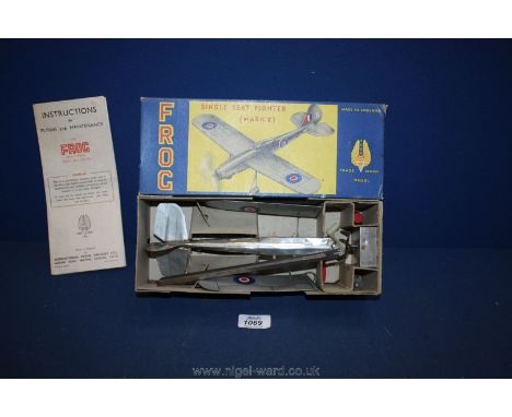 A frog flying model 'Single Seat Fighter Mark V', in original box with instructions.