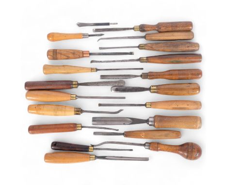 19 wood working tools, some antique.