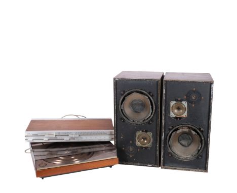 BANG & OLUFSEN - a Vintage Hi-Fi set, comprising Beomaster 901, Beogram 3000, and pair of Beobox 3702 speakers (A/F) 