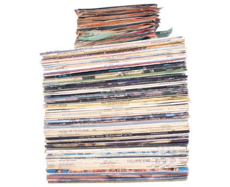 A collection of vinyl LPs, including rare titles by The Rolling Stones, Jimi Hendrix (mono 1967 Axis), Graham Bond, Colosseum
