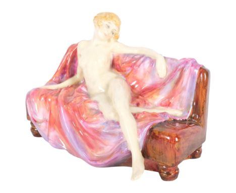 A Royal Doulton porcelain 'Siesta' figure, designed by Leslie Harradine, model no. HN1305, issued 1928 - 40, registration no.