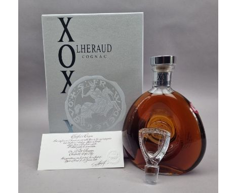 Leyrat, Coffret Cognac XO Elite carafe 70cl, 40% alc, Single