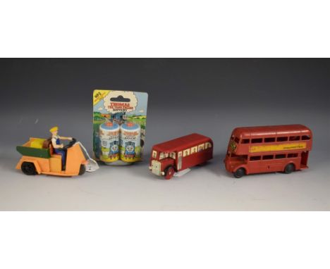 A very rare Thomas The Tank Engine plastic bus, by Hornby, one of the first toys to be produced for the television show; a St