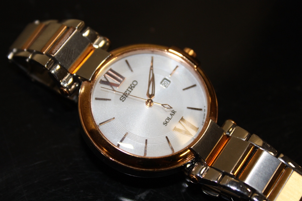 seiko solar wrist watch