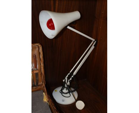 A WHITE ANGLE POISE LAMP