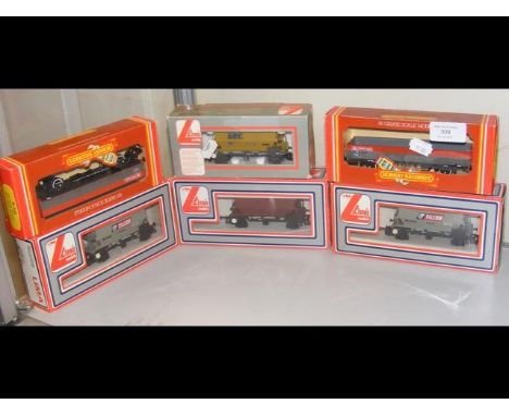 Six boxed Lima and Hornby rolling stock 