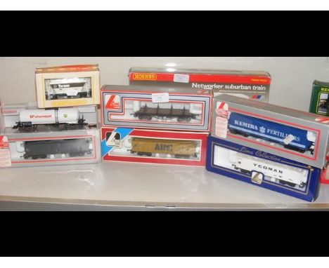 Selection of boxed Lima and other rolling stock 