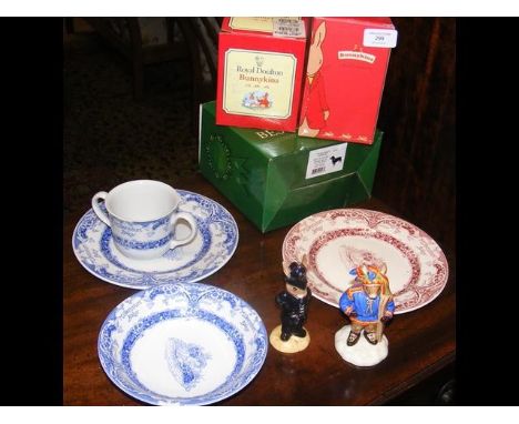 Two boxed Bunnykins figures, together with other collectable ceramic ware 