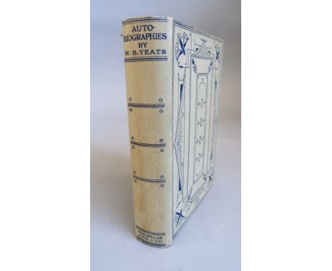 Yeats (W.B.) Autobiographies: Reveries Over Childhood and Youth and the Trembling of the Veil, first edition, tissue guarded 