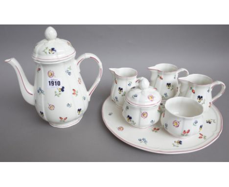 A Villeroy & Boch extensive dinner and tea service decorated in the 'Petite Fleur' pattern, comprising; a tureen and cover, 2