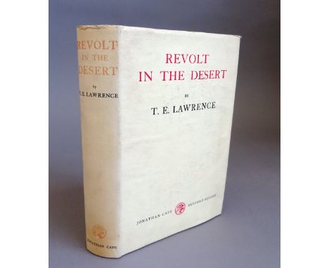 Lawrence (T.E) Revolt in the Desert, first edition, d/w, slight marking and dulling, original cloth, 1927, 8vo..