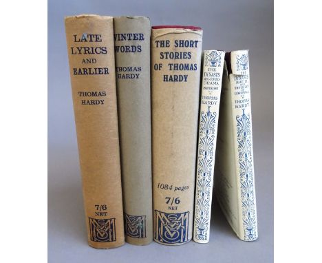 Hardy (Thomas) Late Lyrics and Earlier with Many Other Verses, First Edition, d/w, original cloth, 1922; Winter Words in Vari