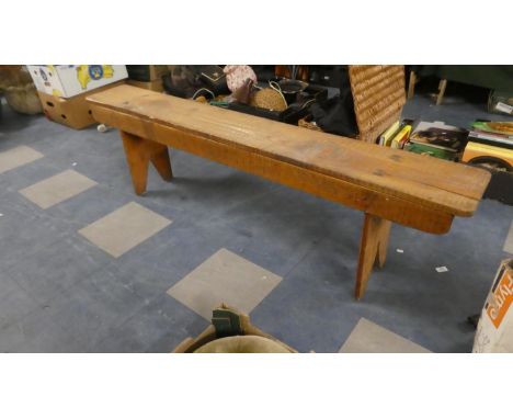 A Vintage School Bench. 170cm Long. 