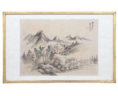 Ink on Paper, Seal is not legible, From an album of twelve leaves, 42cm by 32.5cm paper image size 60.5cm by 38.5cm including