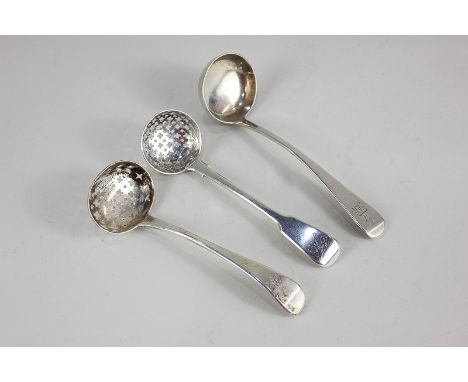 A George IV silver sugar sifter, maker possible William Esterbrook, London 1823, together with another sifter spoon possibly 
