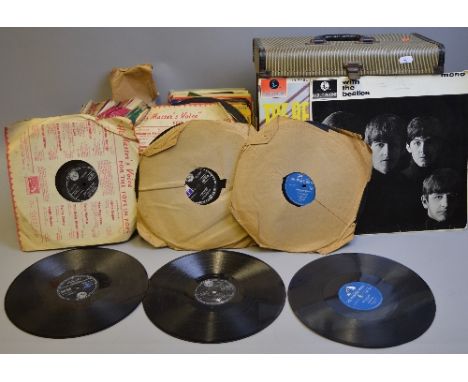 A CASE OF OVER TWENTY L.P'S AND A TRAY OF OVER THIRTY 78'S AND OVER ONE HUNDRED SINGLES, these include 39 singles and 78's by