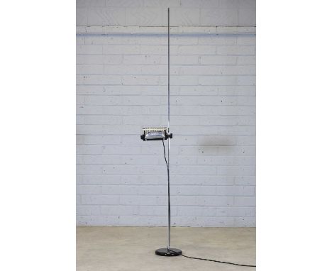 Cesare 'Joe' Colombo (Italian, 1930-1971), an Italian 'Model 626' floor lamp, designed in 1970 for Oluce, the adjustable alum