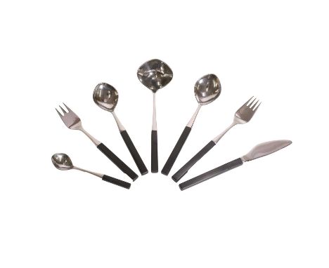 Tias Eckhoff (Norwegian, 1926-2016), a Danish 'Opus' table service of cutlery for eight place settings, designed in 1958 for 