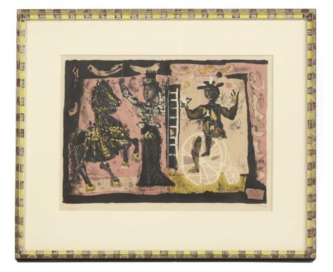 ▲ Antoni Clavé (Spanish-French, 1913-2005) 'La Cirque', c.1951lithograph in colours, signed l.l., numbered 'XLIII/LX'51 x 35c
