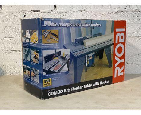 Power tools, A Ryobi router table with router, in case