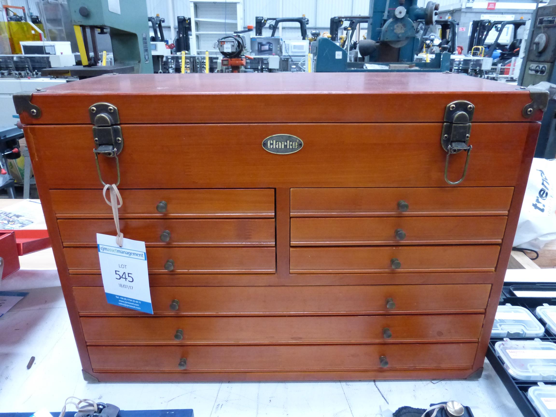 Clarke Wooden Machinist's Tool Chest RRP £129