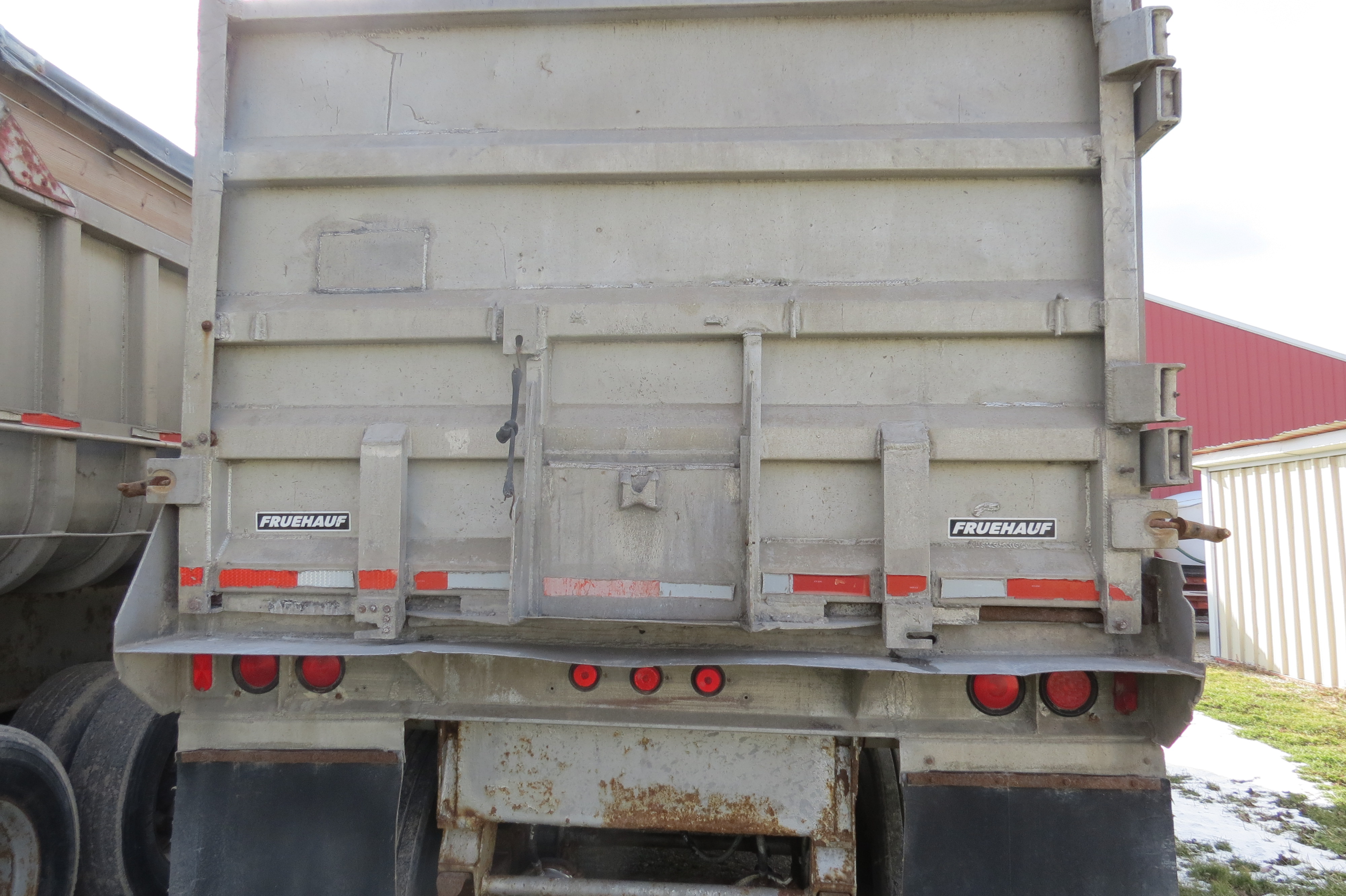 1973 Hobbs end dump trailer, 28.5’ long alum bed, electric tarp, 22.5