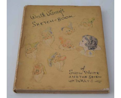 Disney, Walt. "Sketch-Book" of Snow White and the Seven Dwarfs, first edition, 12 tipped-in coloured plates, tissue guards, i