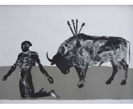 Elisabeth Frink (1930-1993),  Corrida III, signed and numbered 66/72 in pencil in the margin, published in 1973, lithograph, 