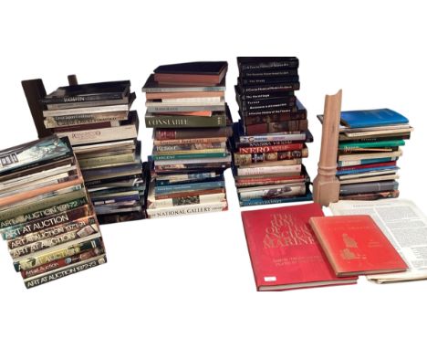 Large collection of art reference books to include Renoir, Constable, Vermeer, Picasso etc
