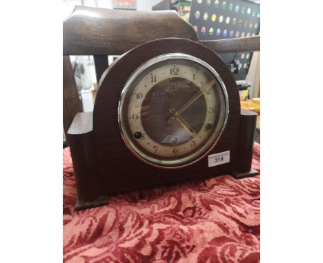 Elco 3 hole mantle clock. 