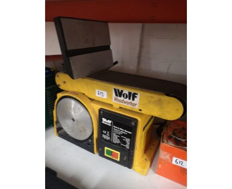 Wolf Woodworker belt sander. 
