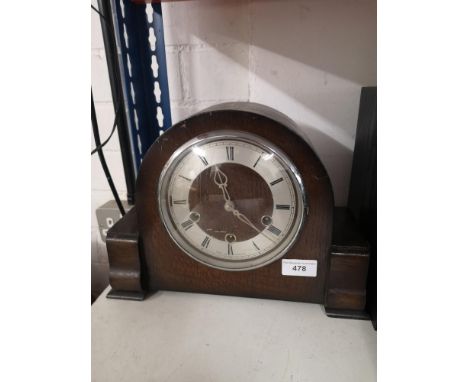 1930s 3 hole mantle clock. Non runner.&nbsp;