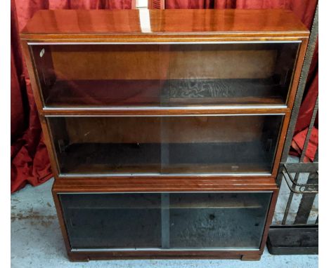 MODULAR BOOKCASE MINTY OF OXFORD, 89cm x 30cm x 108cm, , vintage mid century English. 