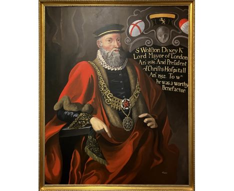 AFTER THE 16TH CENTURY, 'Portrait of Sir Wolstan Dixie (1524-1594) Lord Mayor of London 1583, and President of Christs Hospit