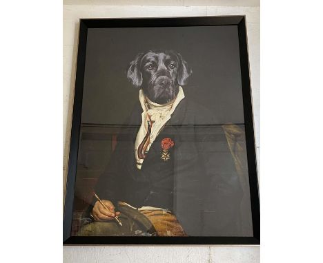 PORTRAIT OF BARON BONES, print, framed and glazed, 105cm H x 82cm W. 