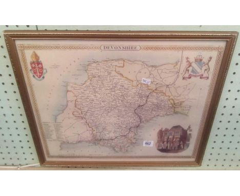 FRAMED PRINT OF DEVONSHIRE