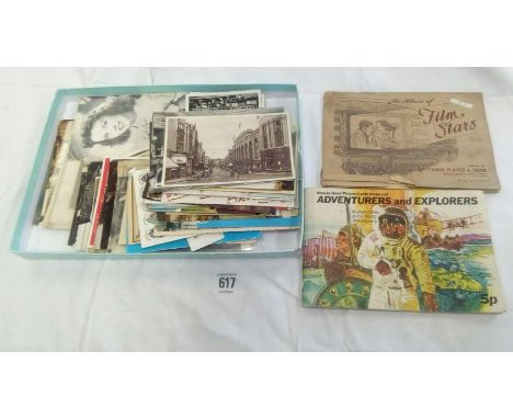 QTY OF VINTAGE POST CARDS &amp; CIGARETTE CARDS