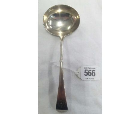 A GEORGE III SILVER SAUCE LADLE 1796 BY R.C.Z